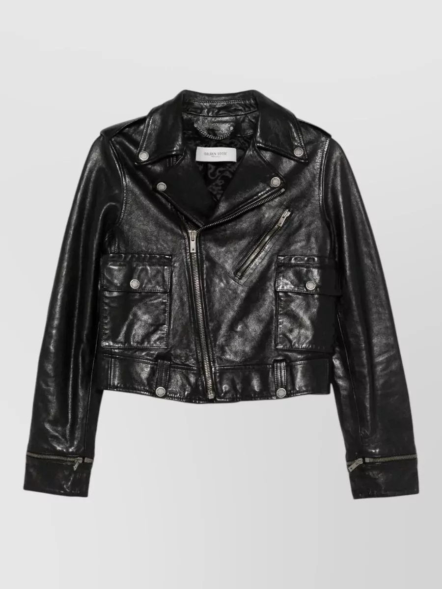 Golden Goose Leather Biker Jacket