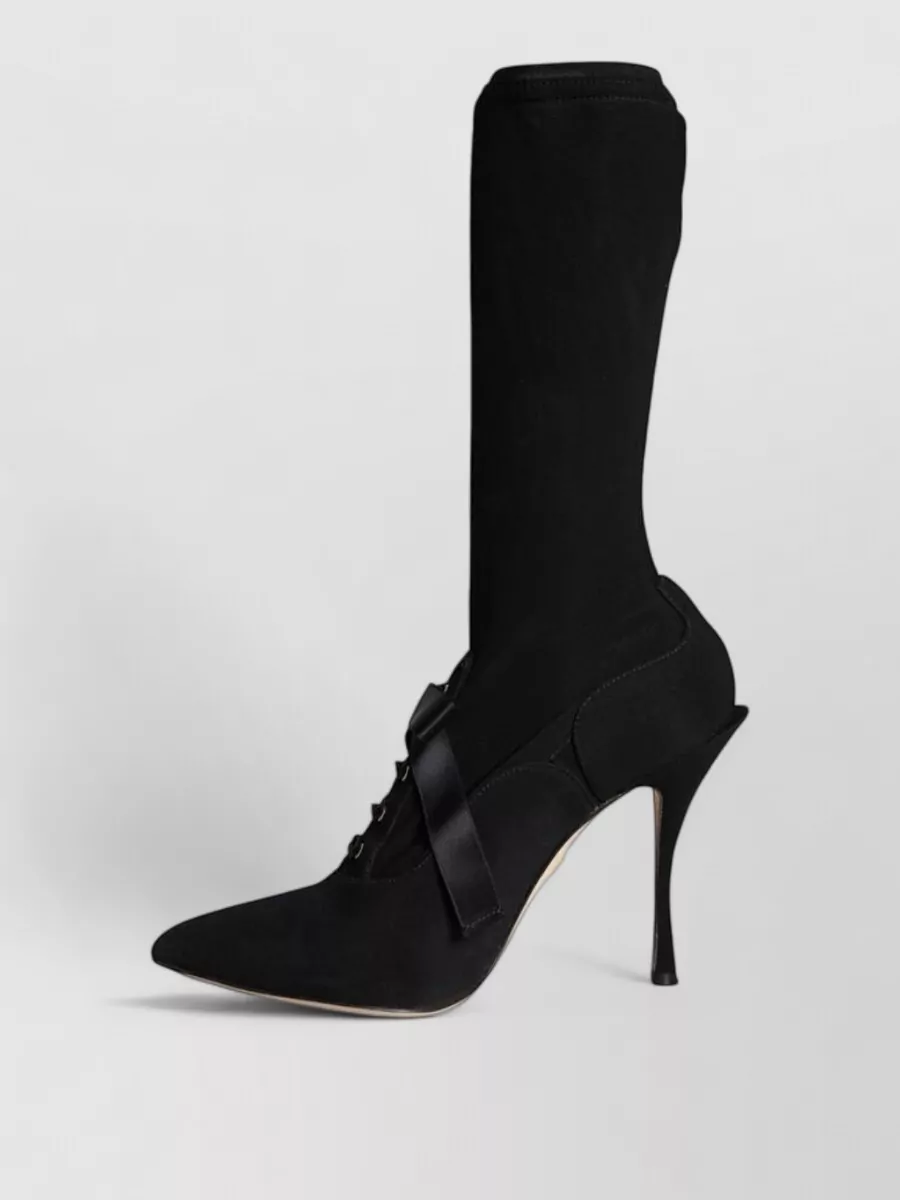 Dolce&Gabbana Mid Calf Stiletto Heel Boots