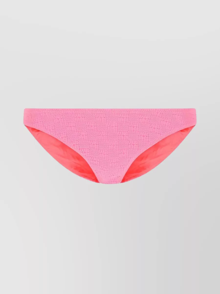 Shop Alexander Wang Textured Swim Bottoms For Beachwear In Pink
