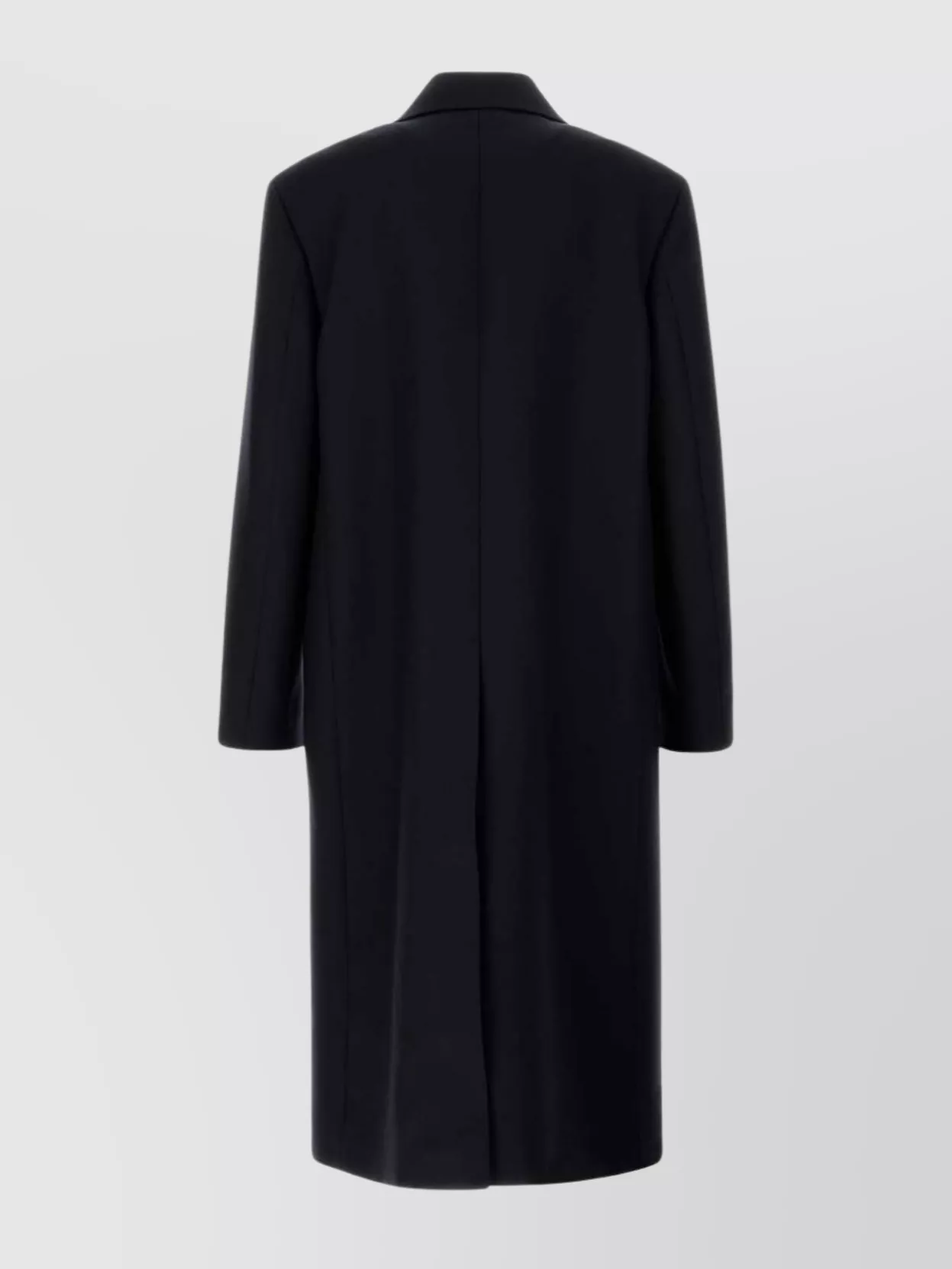 Jil Sander Wool Coat With Front Pockets And Long Length In Black