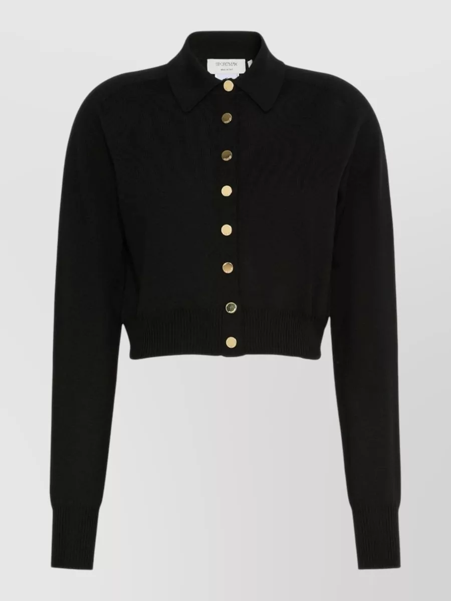 Sportmax ribbed virgin wool regular-fit cardigan