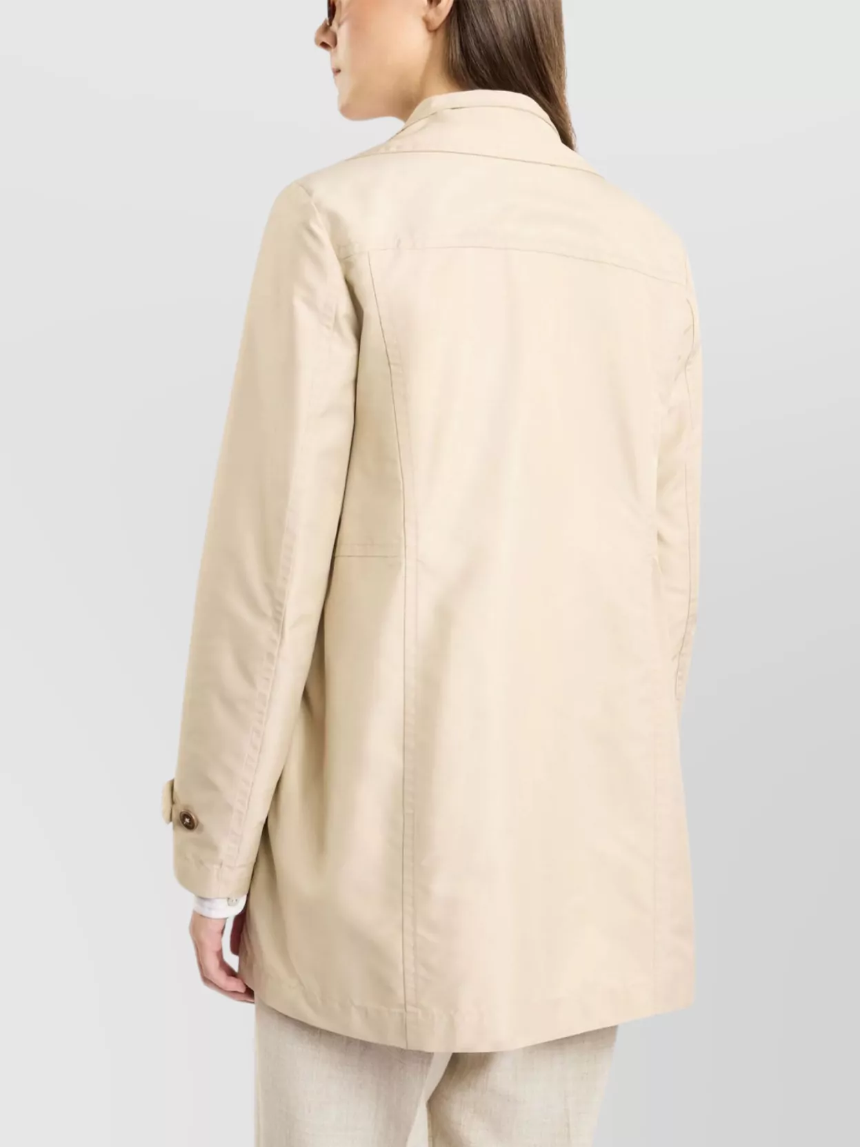 Fay Double-Breasted Long Sleeve Coat