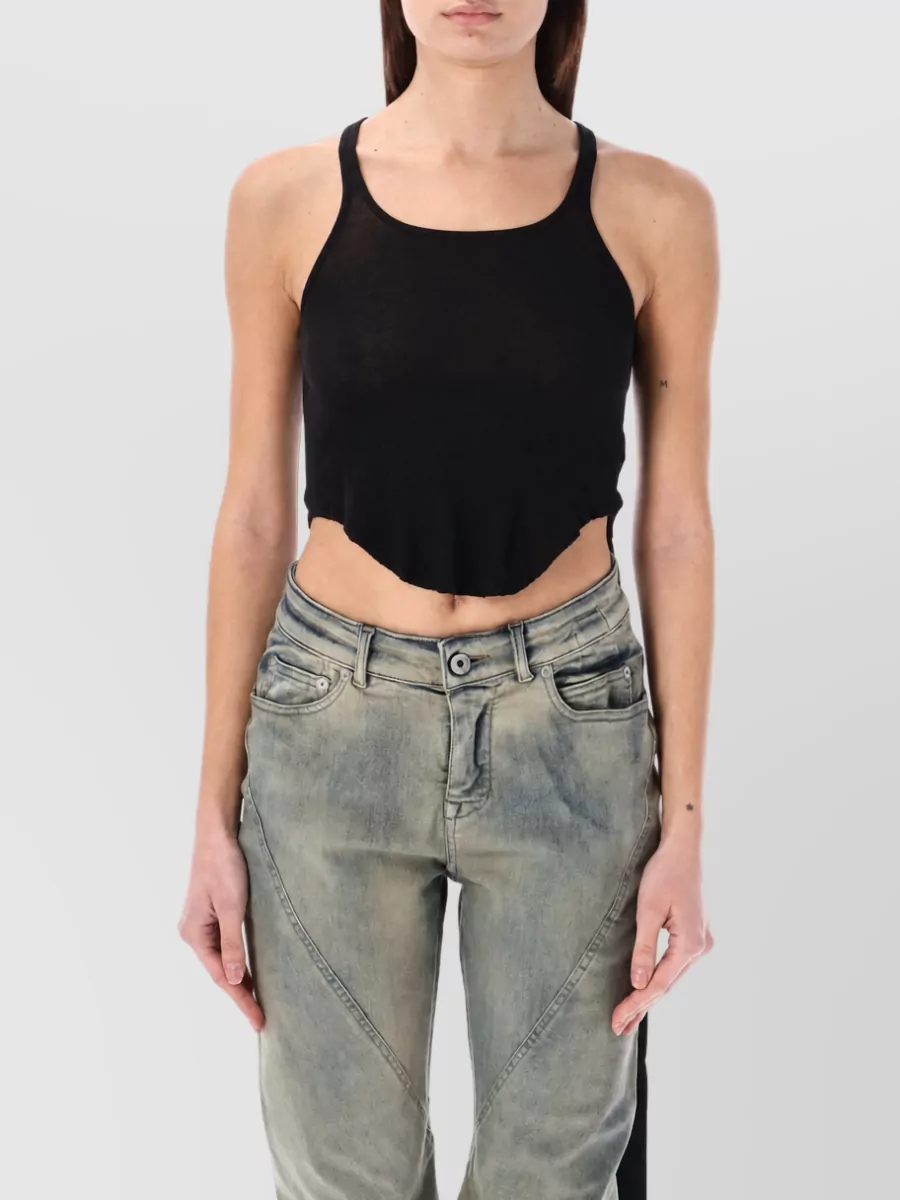 Rick Owens cotton cropped tank top