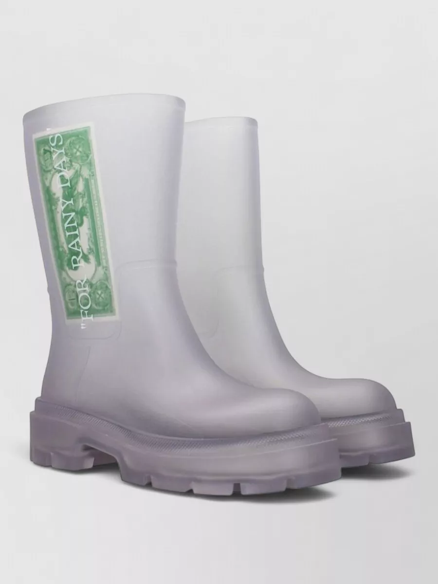 Off-White Transparent Ankle Boots