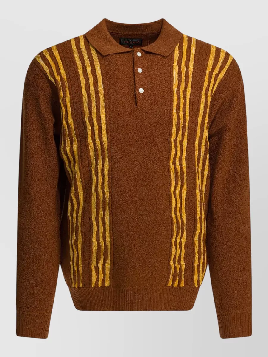Beams Plus wool polo shirt