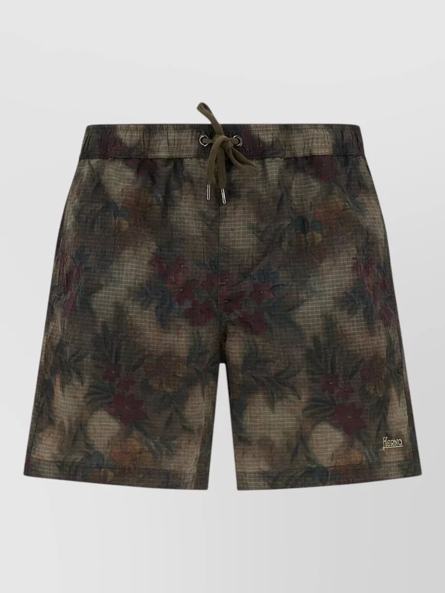 Herno floral-print swim shorts