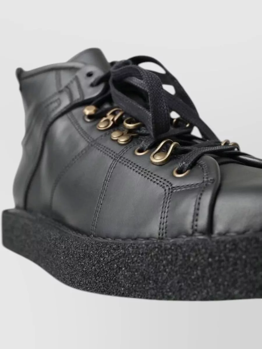 Dolce&Gabbana Leather High-Top Sneakers
