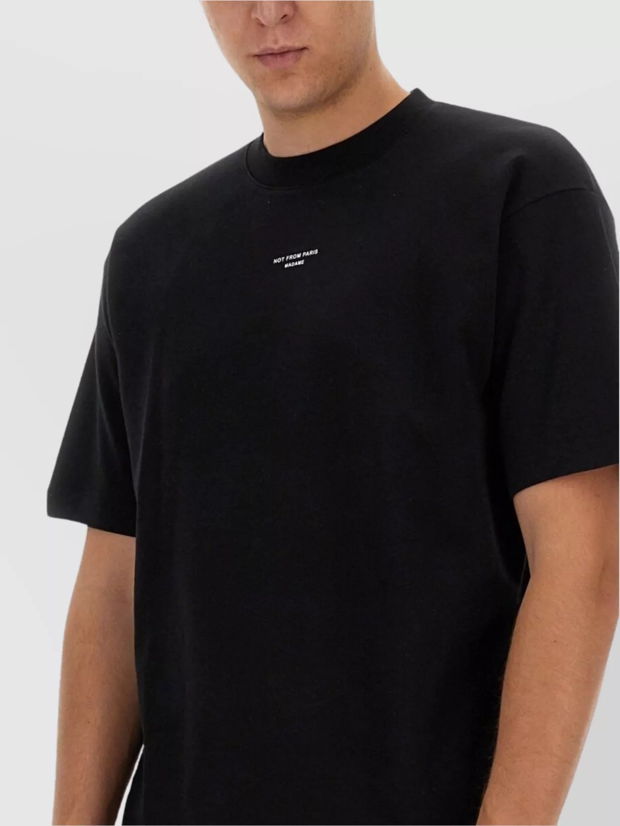 Drôle De Monsieur "Regular Fit" Crew Neck T-Shirt With Short Sleeves