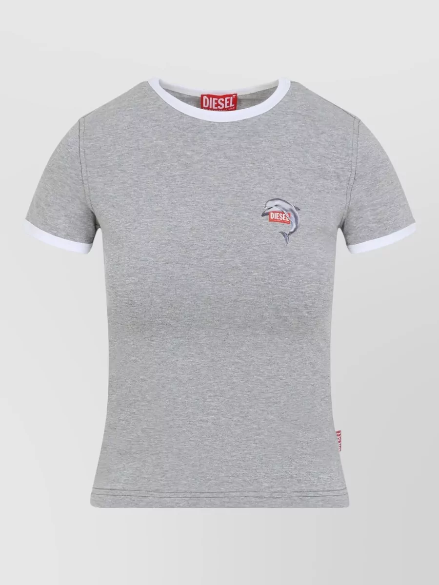 Diesel Dolphin Graphic Crew Neck Short Sleeve Tshirt