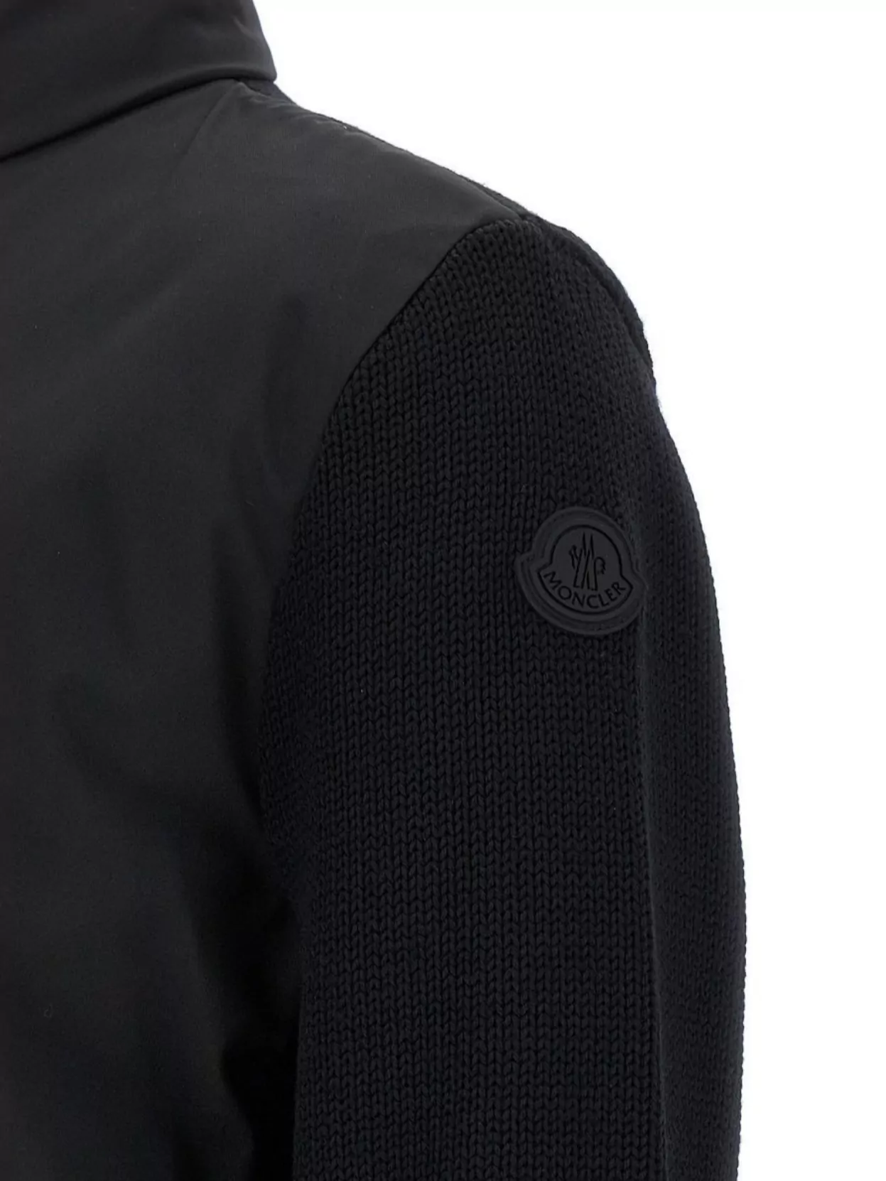 Moncler Textured Cardigan High Collar