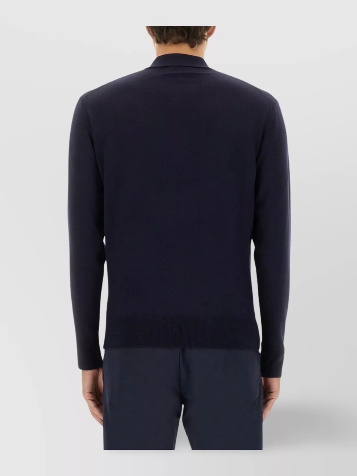 Belstaff Long Sleeve Polo Knit Sweater