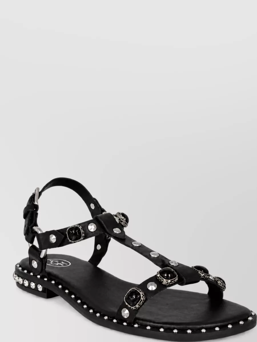 Ash leather sandals