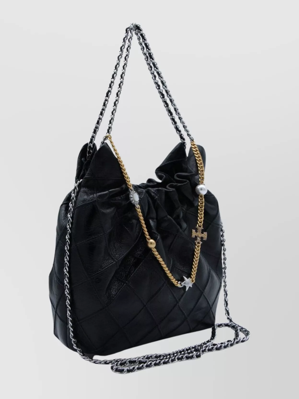 Tory Burch Quilted Shoulder Bag Chain Strap Design