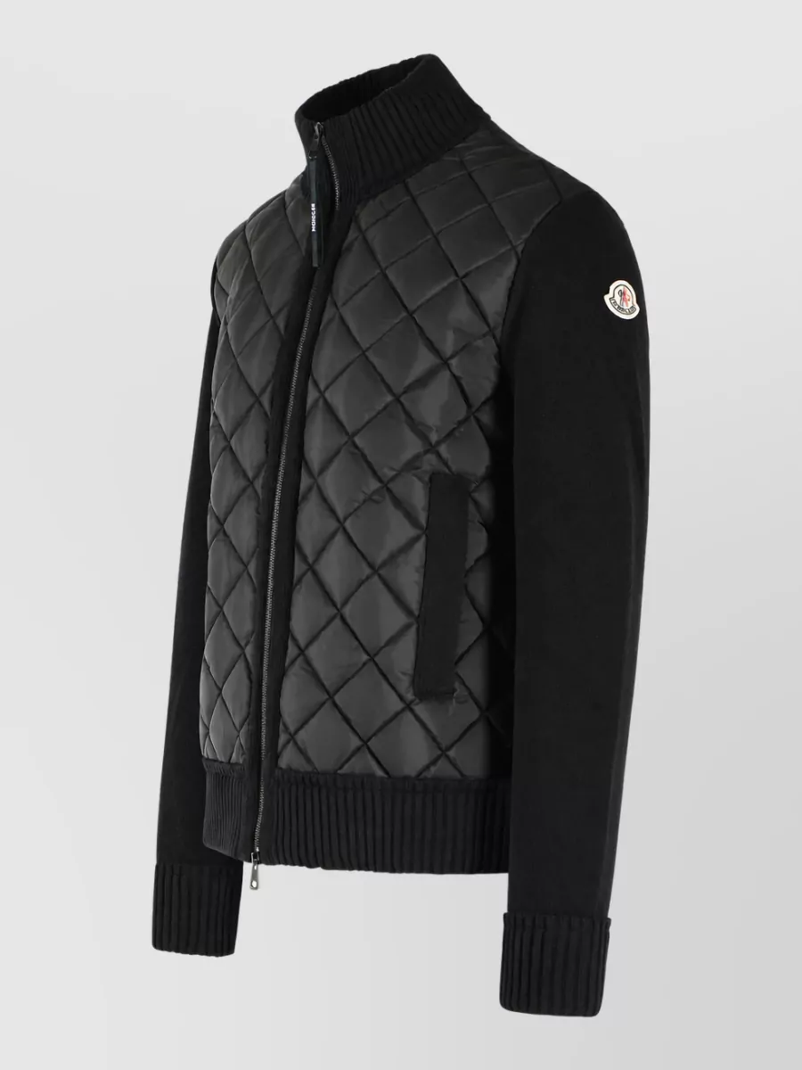 Moncler Cashmere Padded Bomber Jacket