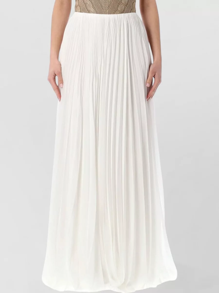 Ralph Lauren pleated jersey maxi skirt