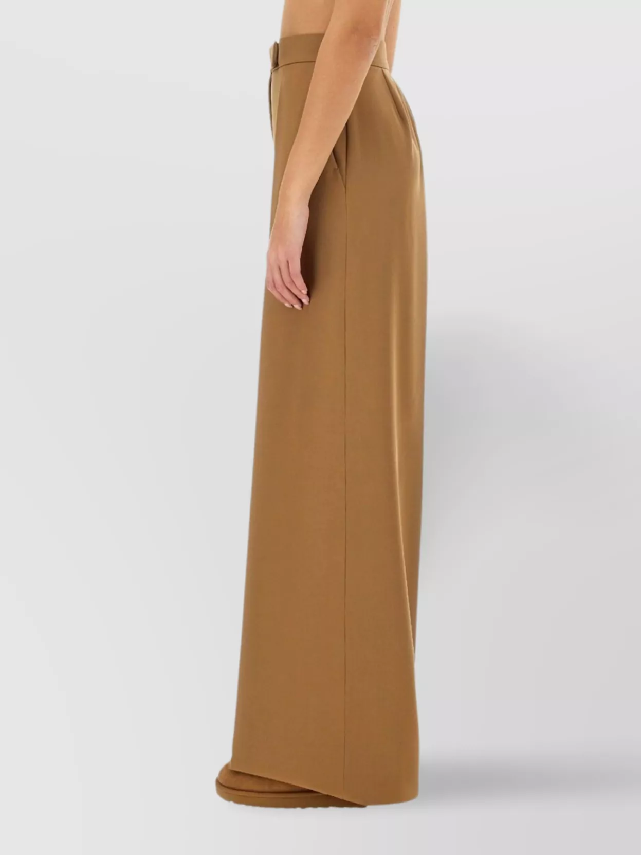 Max Mara Wide Leg Trousers With Pleats And Pockets