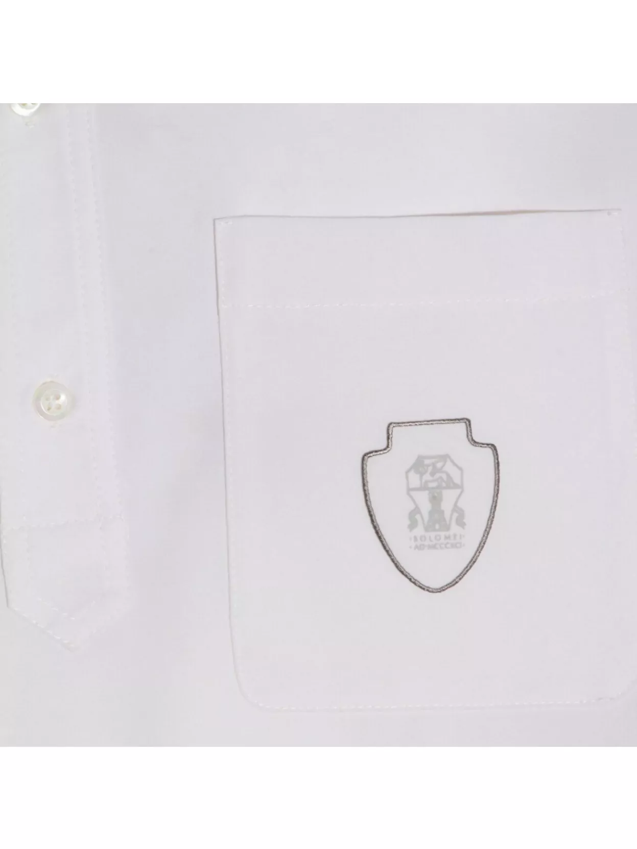 Brunello Cucinelli Short Sleeve Button-Down Collar Shirt