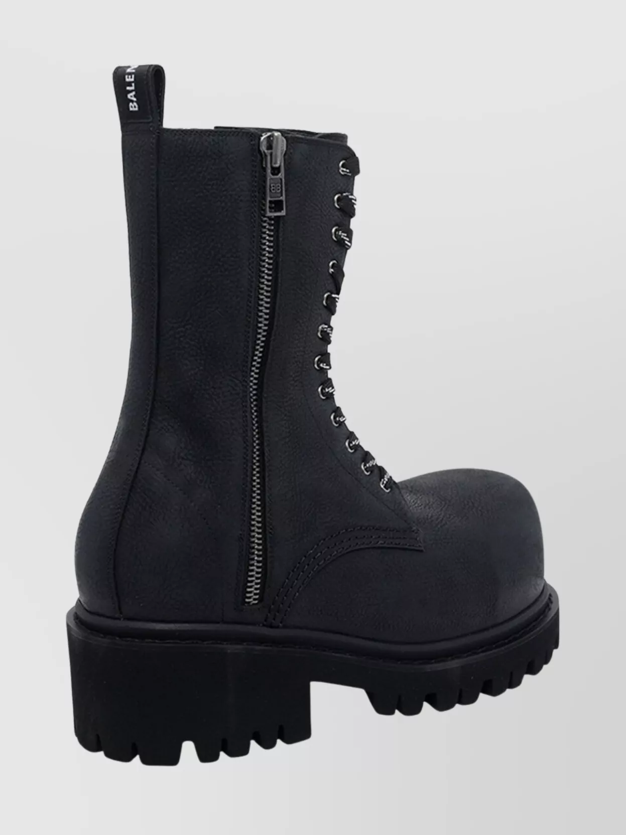 Balenciaga Chunky Sole Leather Ankle Booties