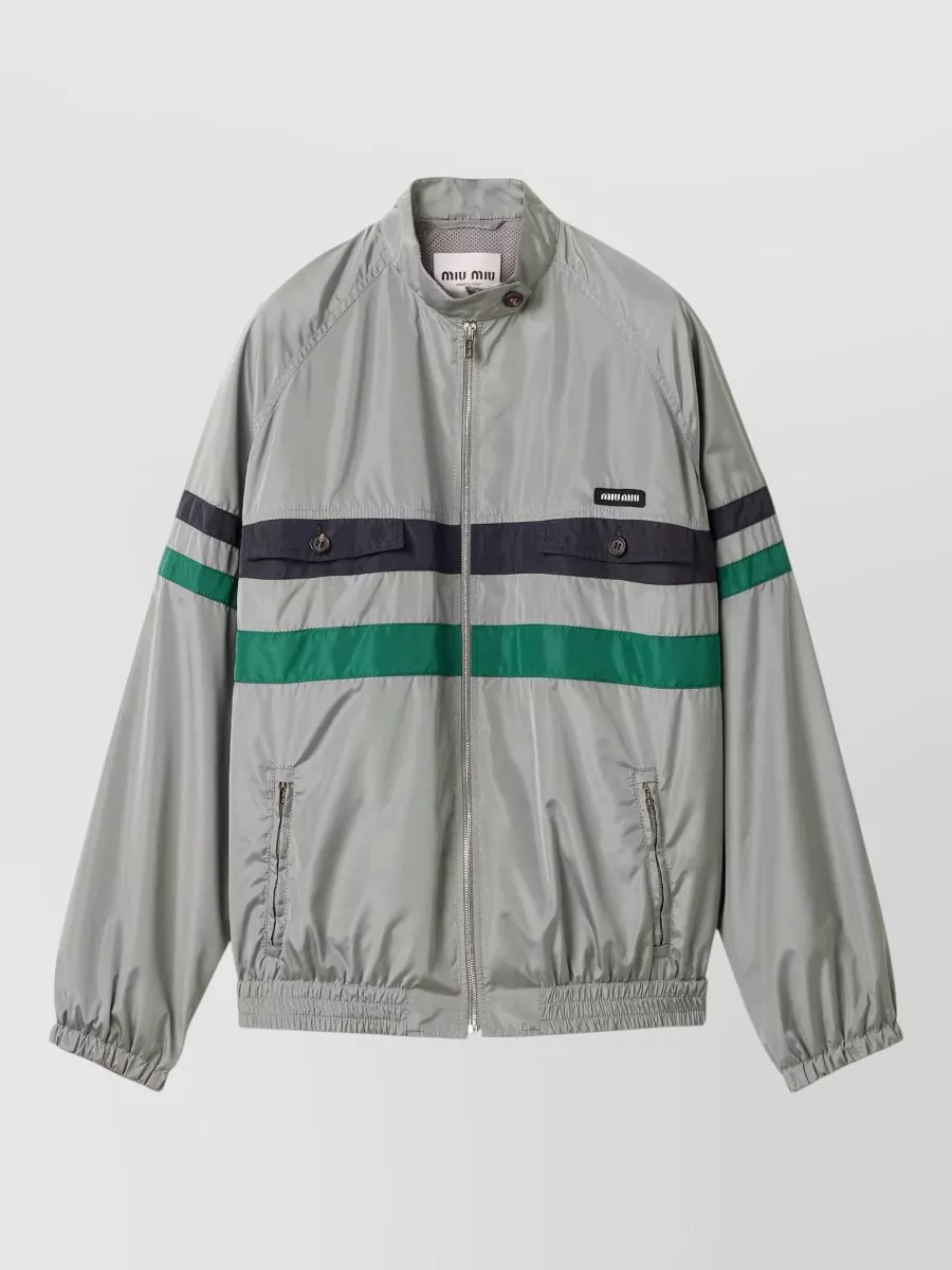 Miu Miu silk technical jacket