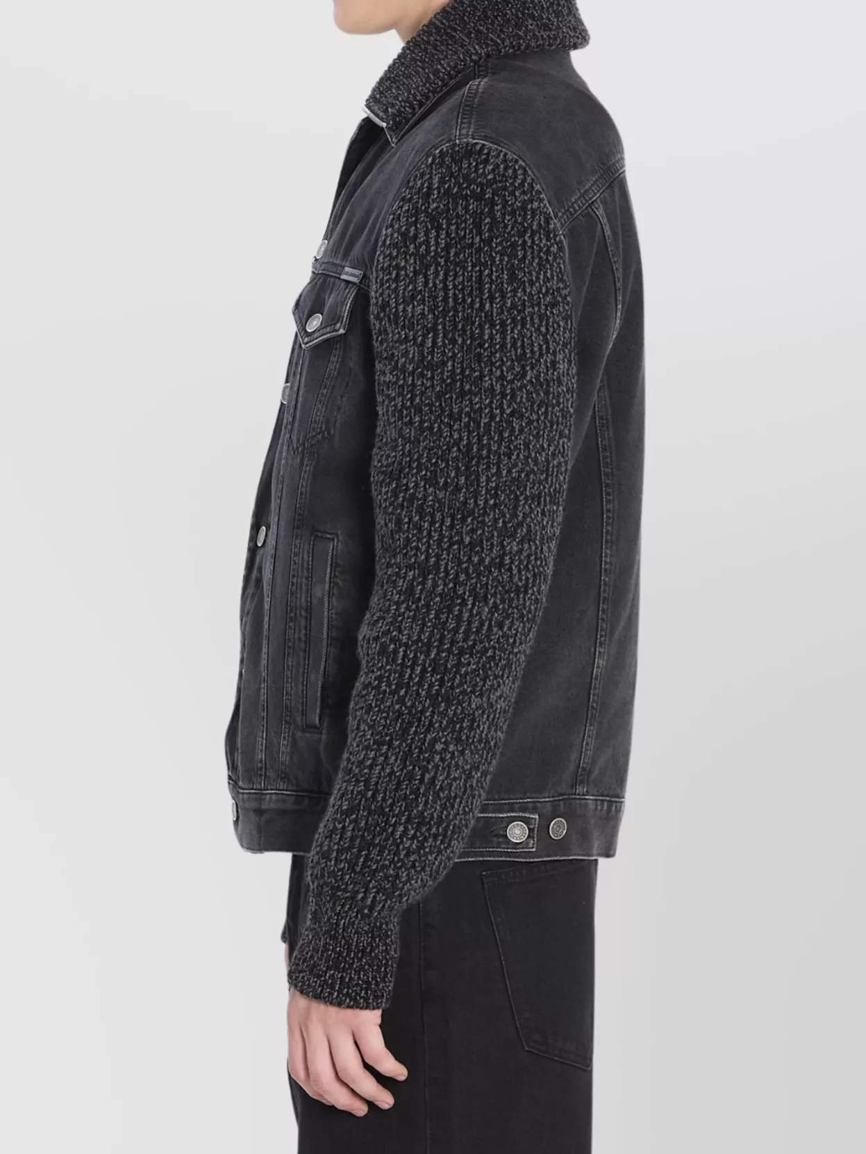 Dolce&Gabbana Tailored Denim And Wool Blend Jacket