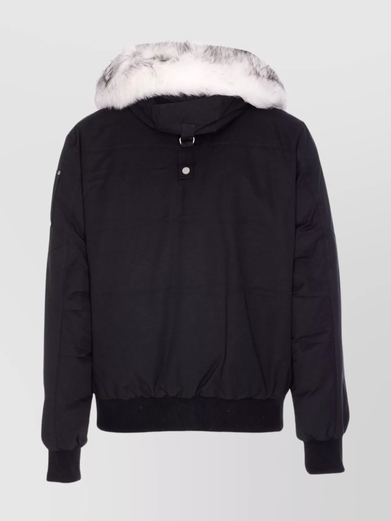 Moose Knuckles Versatile Bomber Jacket Removable Hood In Black