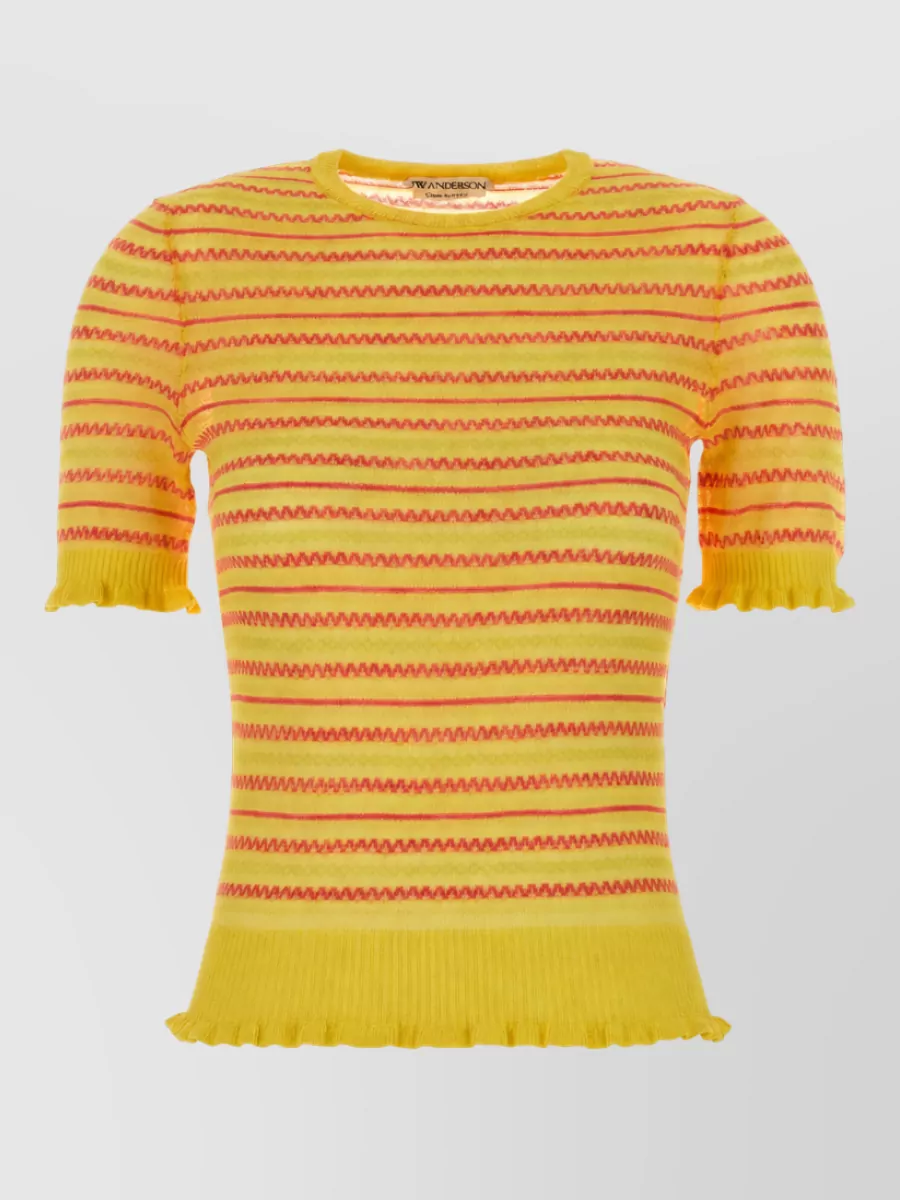 JW Anderson Embroidered knit top