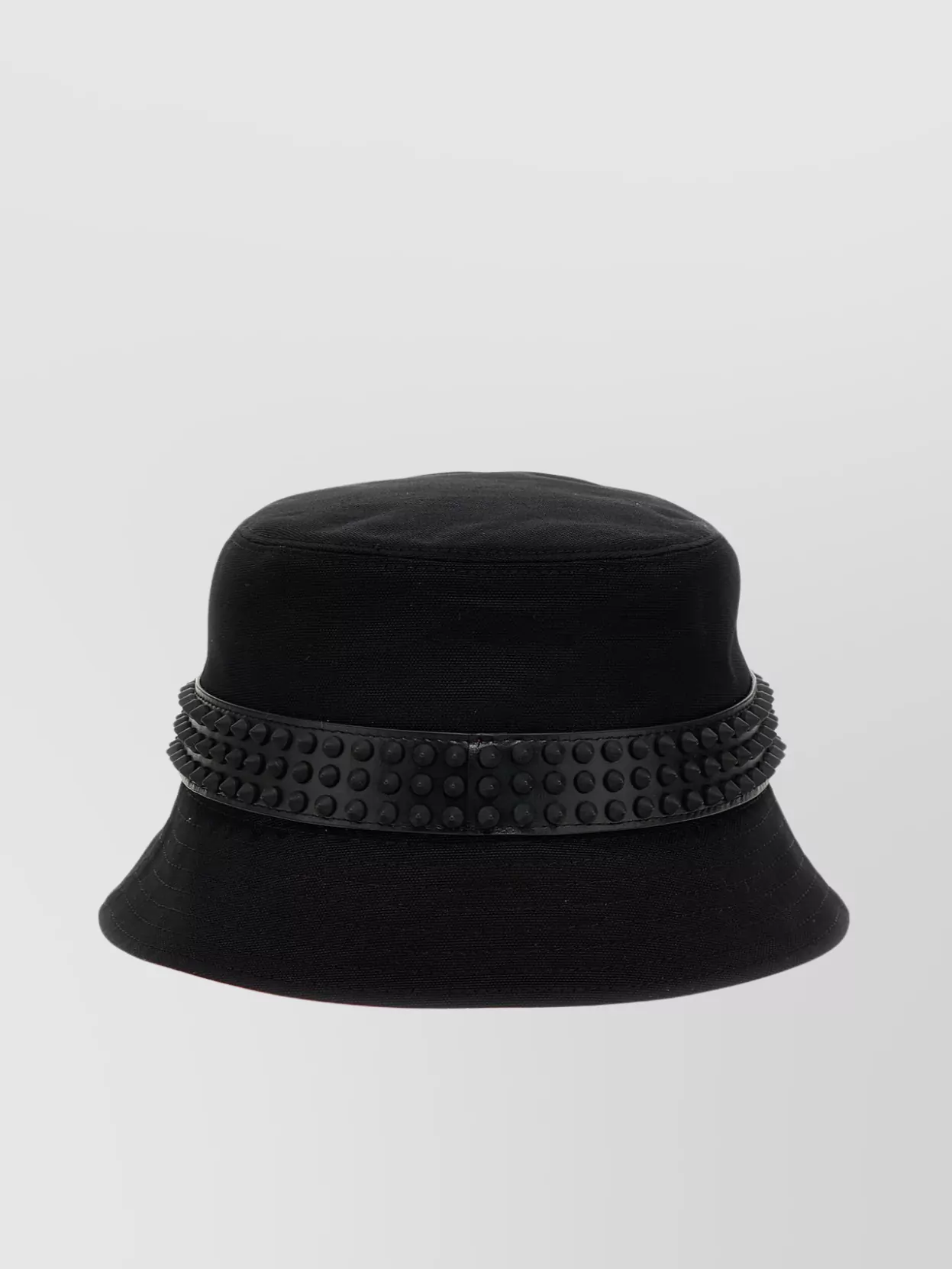 Christian Louboutin Spiked Band Bucket Hat In Black