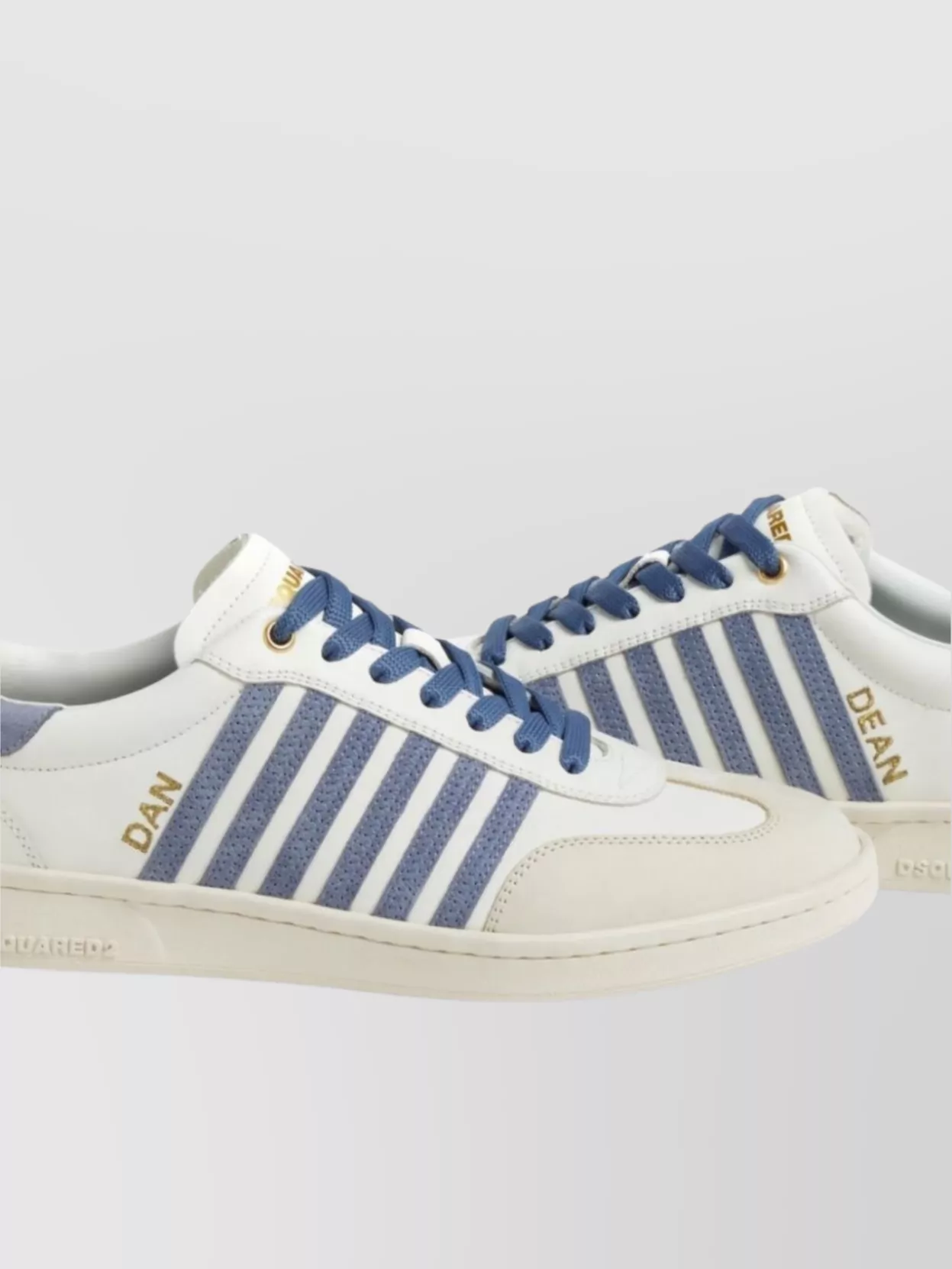 DSQUARED2 LOW TOP SNEAKERS WITH CONTRASTING BRANDED HEEL