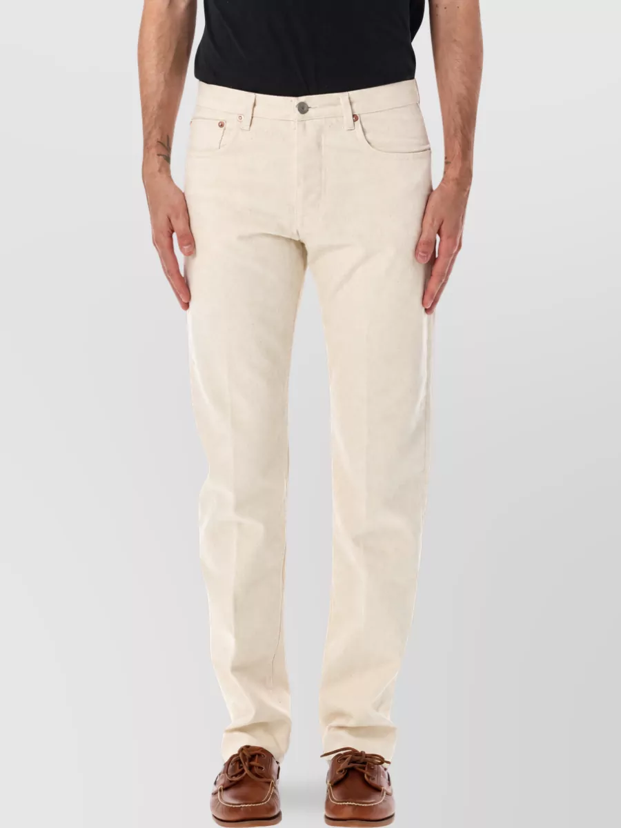 Fortela denim mid-rise regular-fit five-pocket jeans