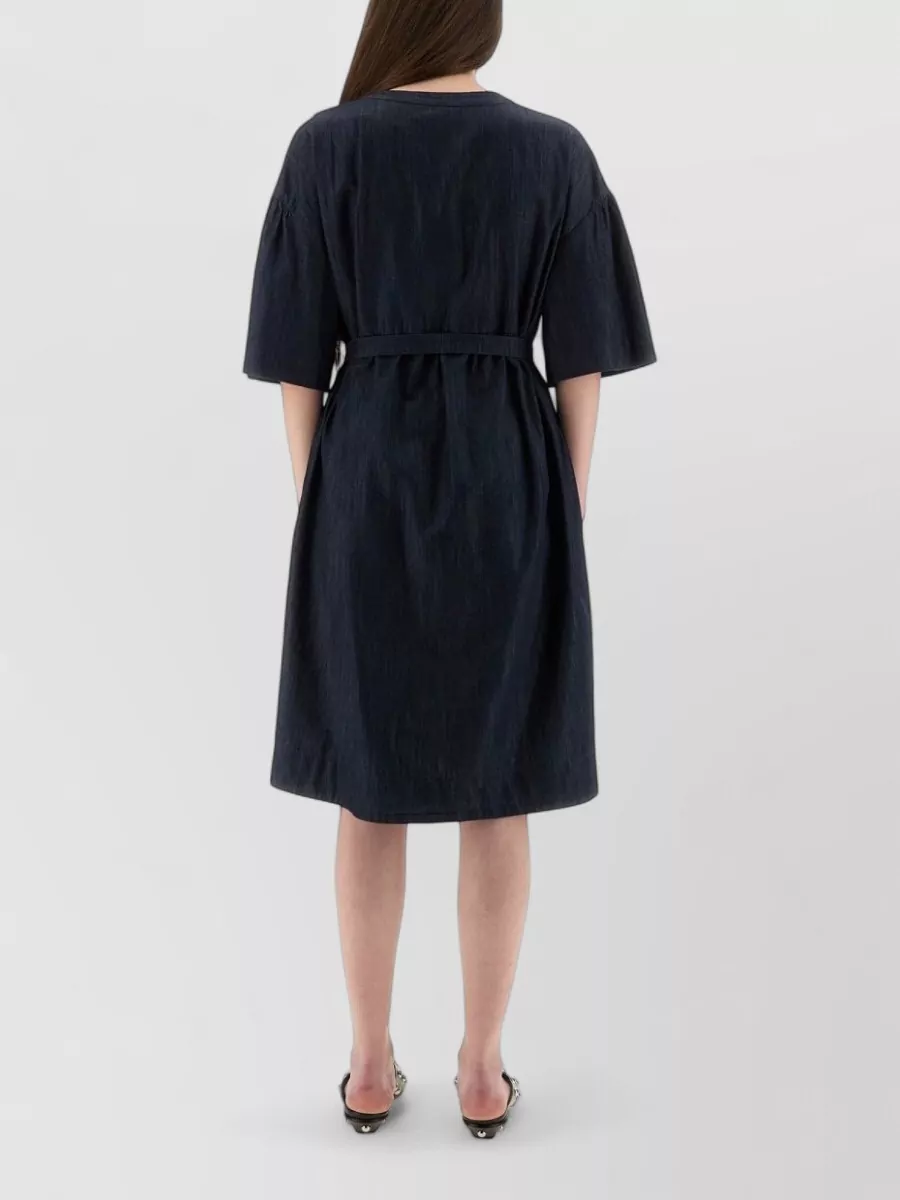S Max Mara Cotton Knee-Length Dress