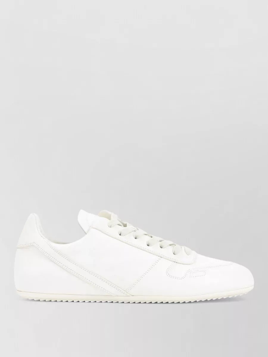 Rick Owens Signature Low Top Sneakers Round Toe