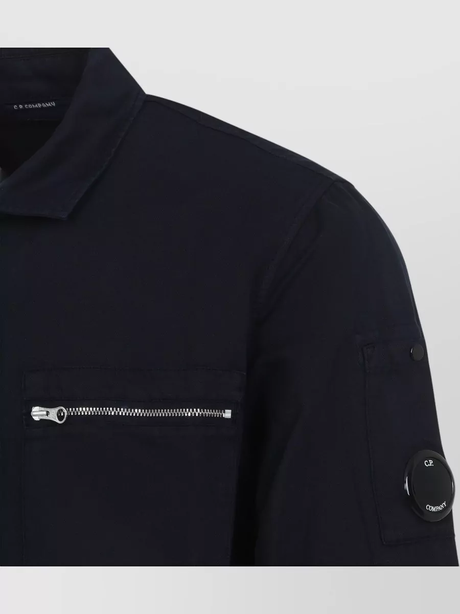 C.p. Company Linen Blend Shirt Jacket