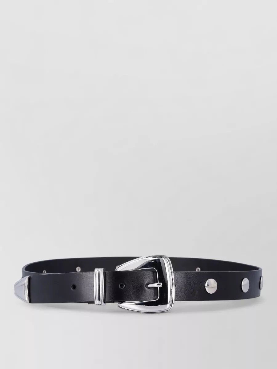 The Frankie Shop Leather Studded Belt