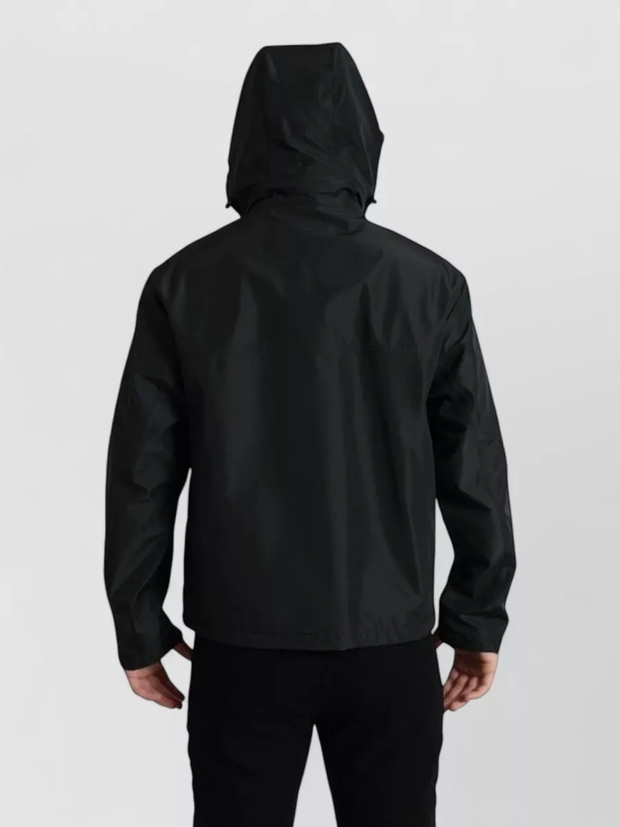 Dolce&Gabbana Hooded Logo-Plaque Raincoat