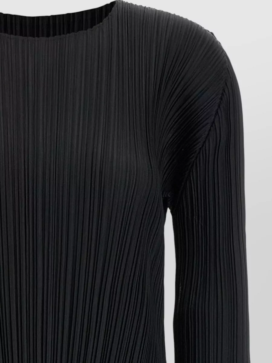 Pleats Please Issey Miyake October Series Dress Midi Three Quarter Sleeves