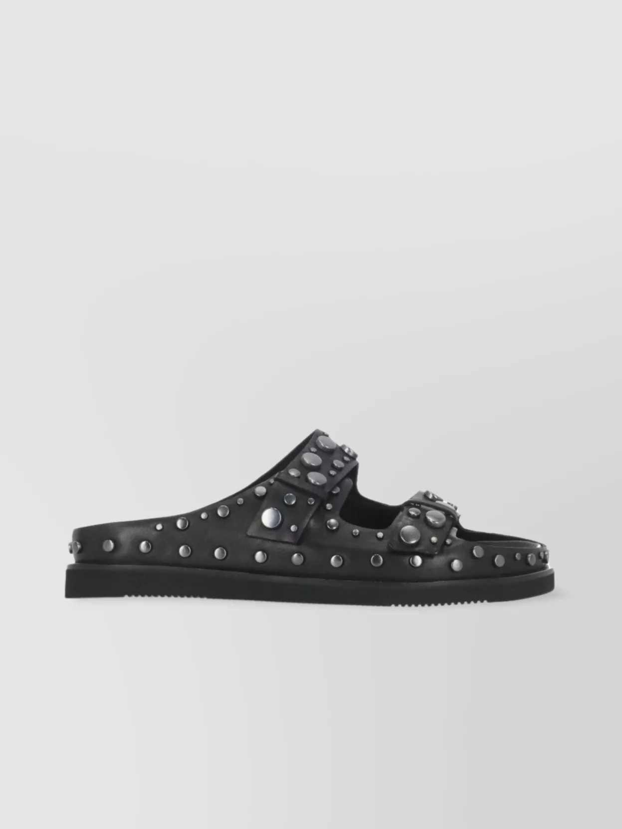 Ash Women's Round Toe Studded Flat Sandals