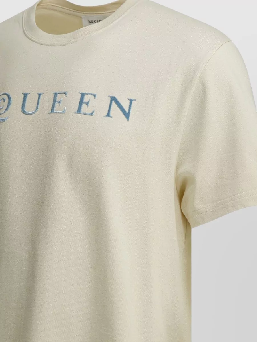 Mc Queen Short Sleeve Crew Neck Designer T Shirt