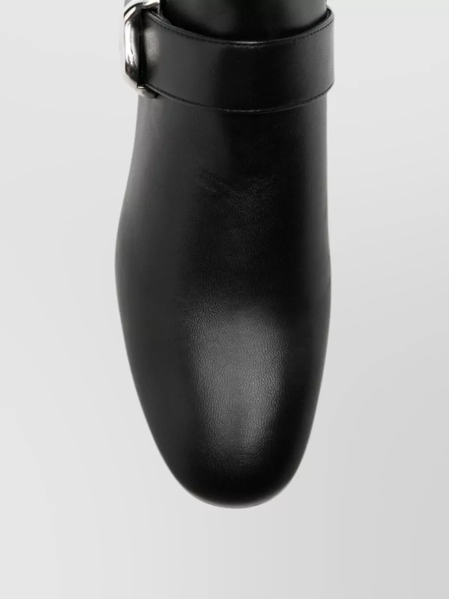 Emporio Armani Leather Ankle Boots
