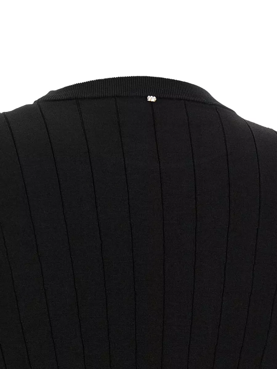 Sportmax Fine-Knit Jacquard Mini Dress