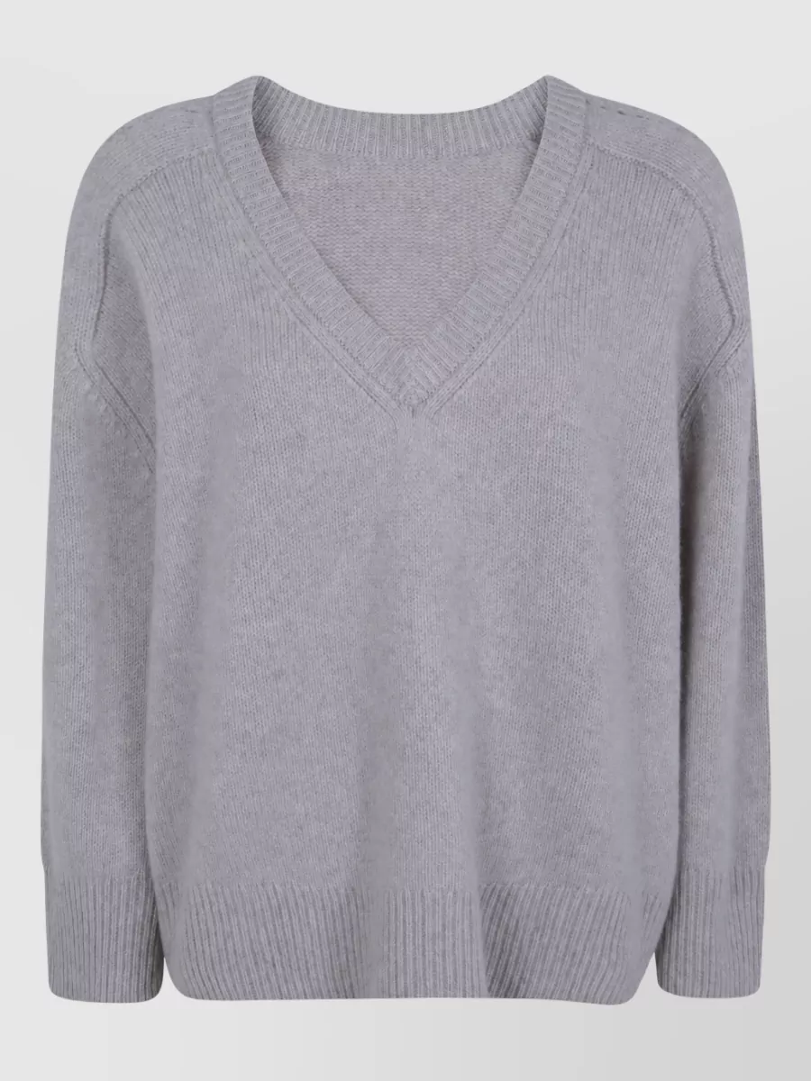 Kujten cashmere v-neck sweatshirt