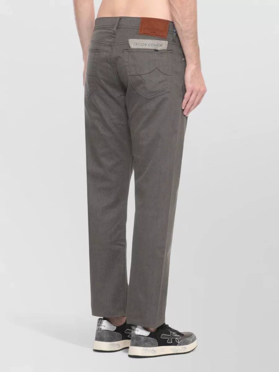 Jacob Cohen Straight Cotton Trousers Five Pocket Design