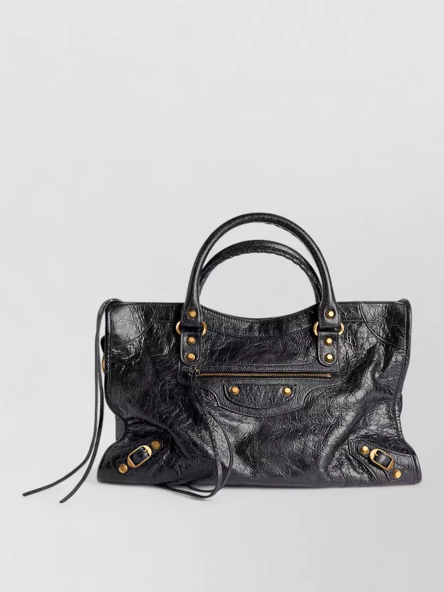 Balenciaga le city medium leather shoulder bag