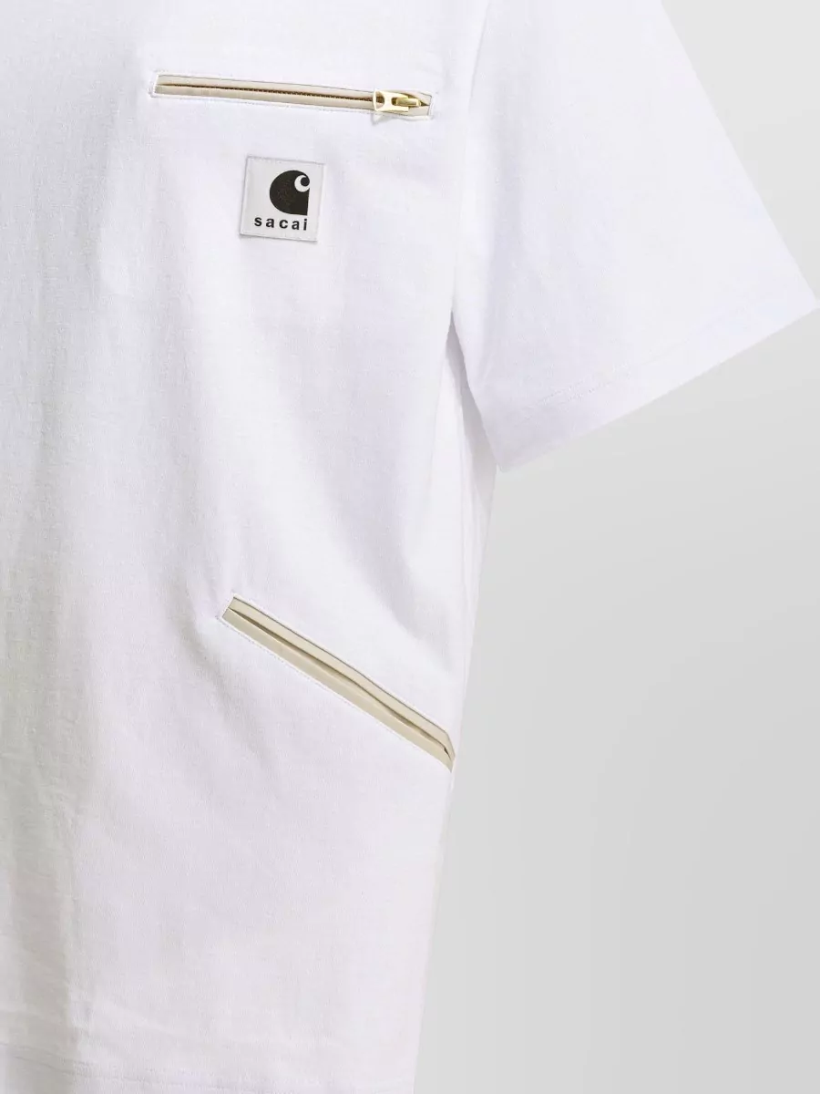 Sacai Cotton Crewneck T-Shirt