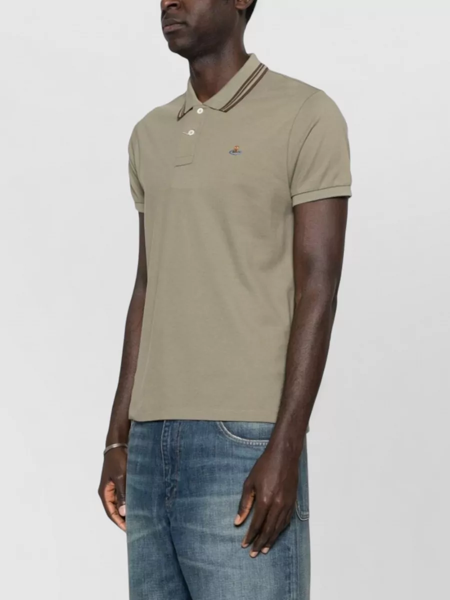 Vivienne Westwood Shirt Polo Collar Short Sleeves Side Slits