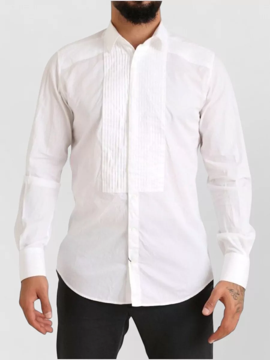 Dolce&Gabbana cotton pleated dress shirt