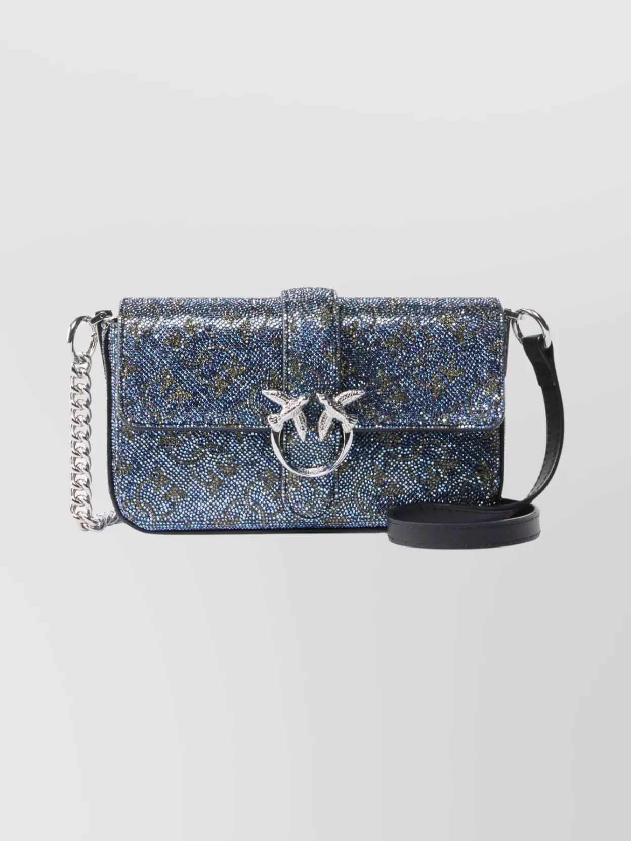 Pinko Love Bag One Leather Clutch Bag