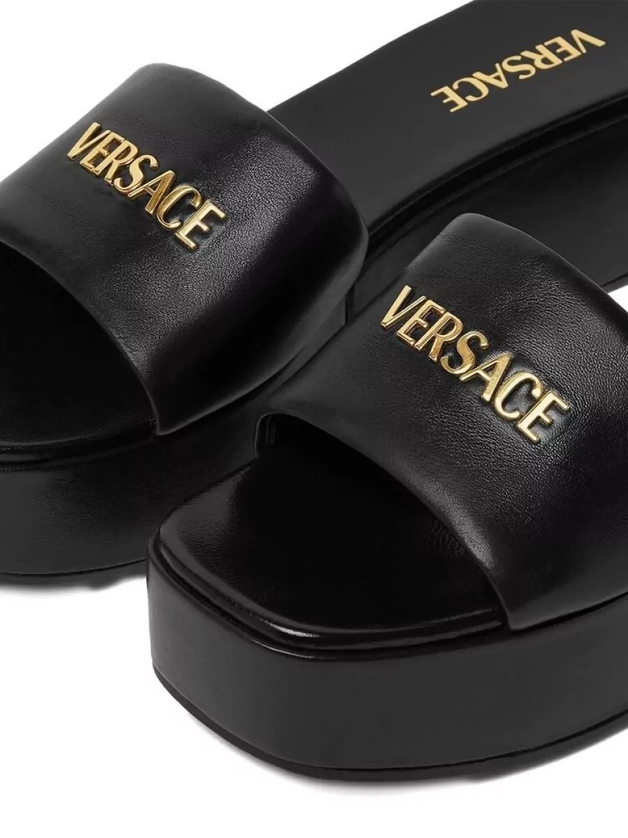 Versace Leather Mules
