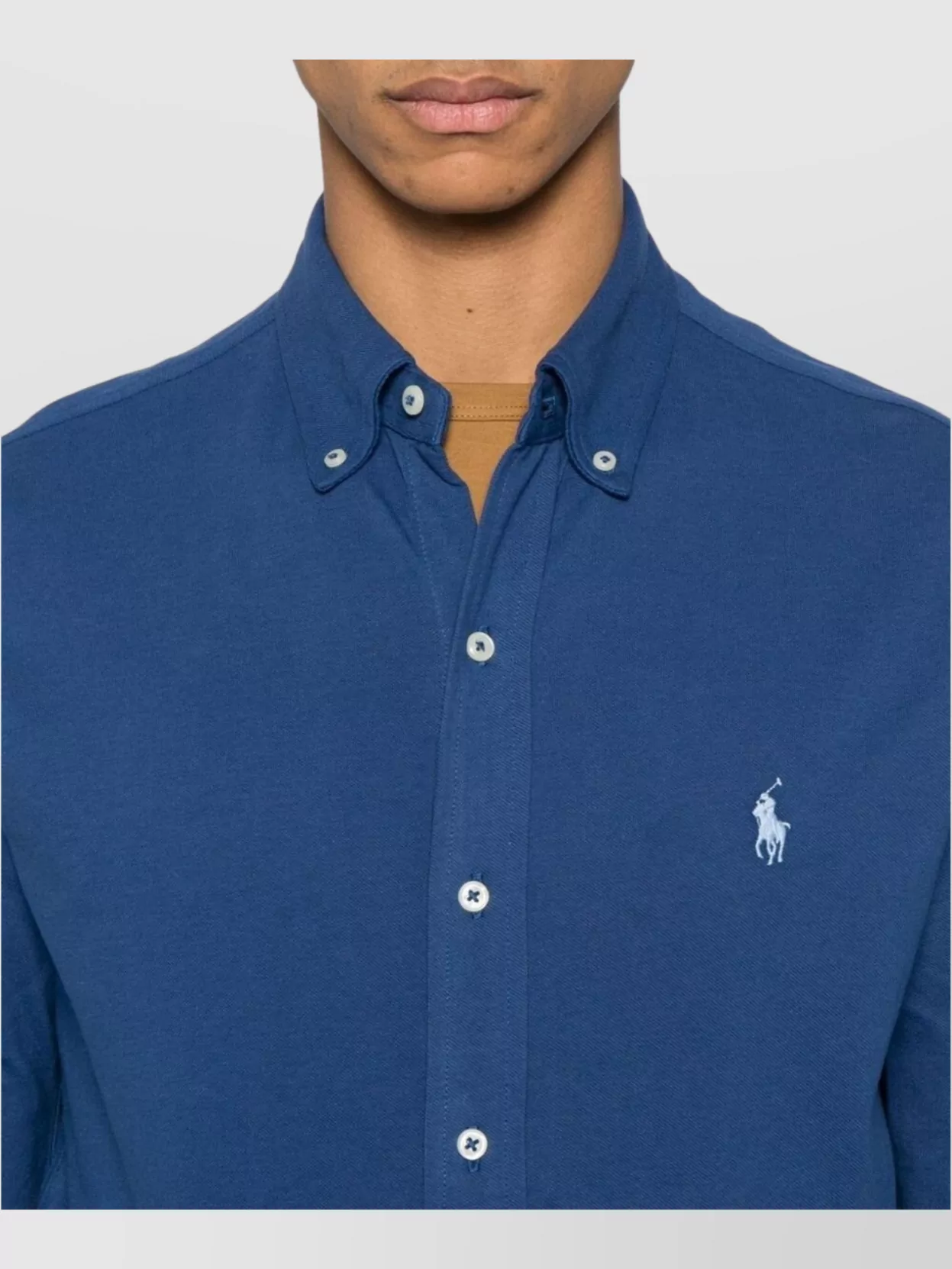 Ralph Lauren Shirt Logo Button-Down Collar