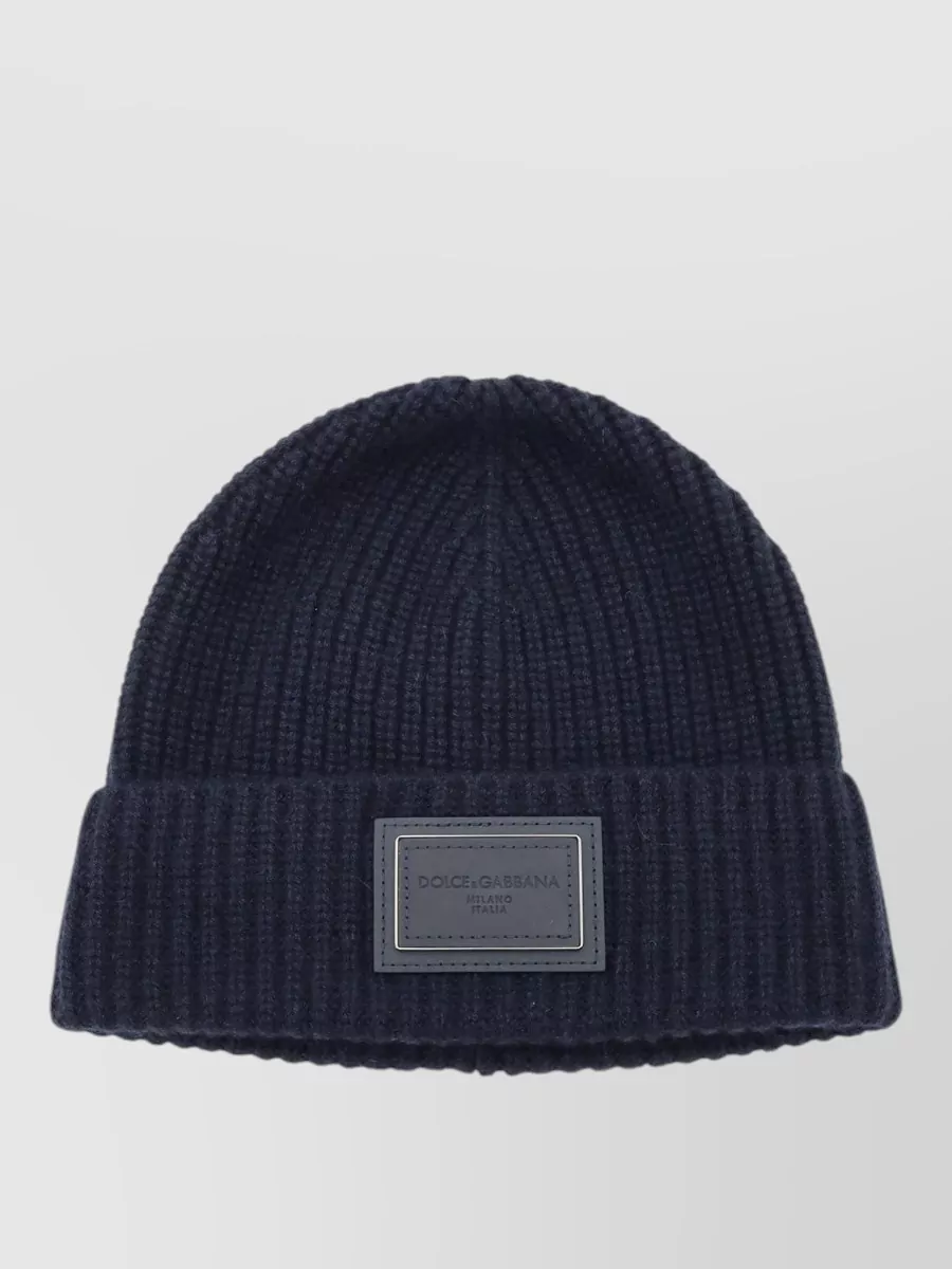 Dolce&Gabbana ribbed cashmere beanie