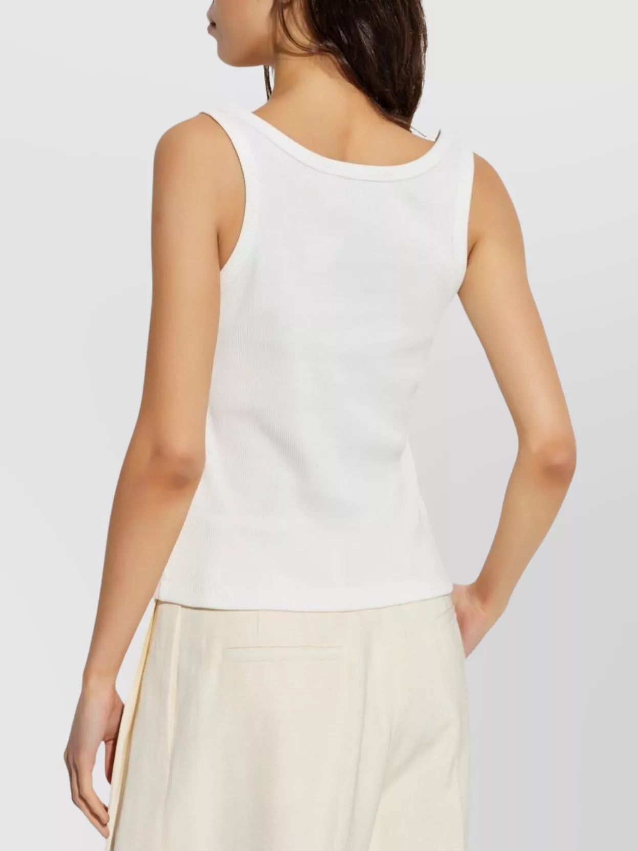 Tory Burch Logo Cotton Tank Top